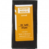 Sticknadeln, Ösenlänge 8 mm , 20, L 42 mm, mit stumpfer Spitze, 25 Stk/ 1 Pck