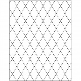 Prägeschablone, Rhomben, Größe 11x14 cm, Dicke 2 mm, 1 Stk