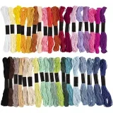 Stickgarn, Dicke 1 mm, Sortierte Farben, 42x8 m/ 1 Pck