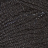 Sockenwolle, L 200 M, Schwarz, 50 g/ 1 Knäuel