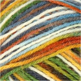 Sockenwolle, L 200 M, Moosgrün, 50 g/ 1 Knäuel