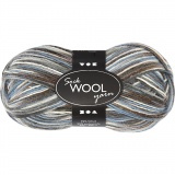 Sockenwolle, L 200 M, Harmonie in Blau-Grau, 50 g/ 1 Knäuel