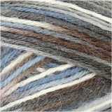 Sockenwolle, L 200 M, Harmonie in Blau-Grau, 50 g/ 1 Knäuel