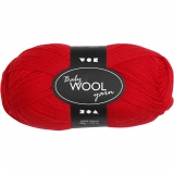 Babywolle, L: 172 m, Rot, 50 g/ 1 Knäuel