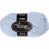 Babywolle, L 172 m, Hellblau, 50 g/ 1 Knäuel