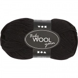 Babywolle, L 172 M, Schwarz, 50 g/ 1 Knäuel