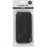 iPhone-Cover zum Besticken, 6/6S, Größe 6,8x13,8 cm, Dicke 8 mm, Schwarz, 1 Stk