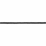 Macramé-Kordel, Dicke 1,8 mm, Schwarz, 50 m/ 1 Rolle