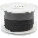 Macramé-Kordel, Dicke 1,8 mm, Schwarz, 50 m/ 1 Rolle