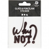 Glas- und Porzellansticker, 1 Stk