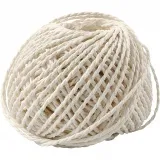 Papiergarn, Dicke 2,5-3 mm, Weiß, 150 g, 40 m/ 1 Knäuel