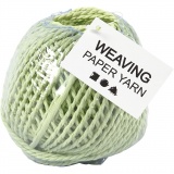 Papiergarn, Dicke 2,5-3 mm, Hellgrün, 150 g, 40 m/ 1 Knäuel