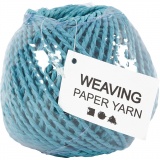 Papiergarn, Dicke 2,5-3 mm, Türkis, 150 g, 40 m/ 1 Knäuel