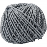 Papiergarn, Dicke 2,5-3 mm, Hellblau, 150 g, 40 m/ 1 Knäuel