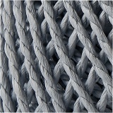 Papiergarn, Dicke 2,5-3 mm, Hellblau, 150 g, 40 m/ 1 Knäuel