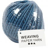 Papiergarn, Dicke 2,5-3 mm, Dunkelblau, 150 g, 40 m/ 1 Knäuel