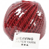 Papiergarn, Dicke 2,5-3 mm, Rot, 150 g, 40 m/ 1 Knäuel