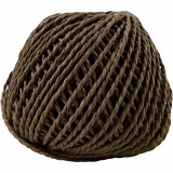 Papiergarn, Dicke 2,5-3 mm, Dunkelbraun, 150 g, 40 m/ 1 Knäuel