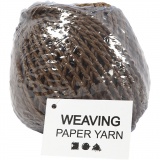 Papiergarn, Dicke 2,5-3 mm, Dunkelbraun, 150 g, 40 m/ 1 Knäuel