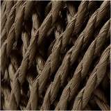Papiergarn, Dicke 2,5-3 mm, Dunkelbraun, 150 g, 40 m/ 1 Knäuel