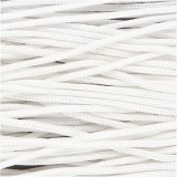 Macramé-Kordel, Dicke 1 mm, Weiß, 10 m/ 1 Rolle