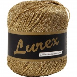 Lurexgarn, L 160 M, Gold, 25 g/ 1 Knäuel