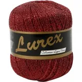 Lurexgarn, L 160 m, Rot, 25 g/ 1 Knäuel