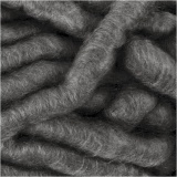 Chunky-Wolle XL (Polyacryl), L 17 M, Größe manga, Grau, 200 g/ 1 Knäuel