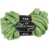 XL-Chunky-Garn aus Polyacryl/Wolle, L 15 M, Größe mega, Lindgrün, 300 g/ 1 Knäuel