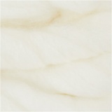 XL-Chunky-Garn aus Polyacryl/Wolle, L 15 M, Größe mega, Naturweiß, 300 g/ 1 Knäuel