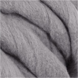 XL-Chunky-Garn aus Polyacryl/Wolle, L 15 m, Größe mega , Grau, 300 g/ 1 Knäuel