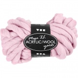 XL-Chunky-Garn aus Polyacryl/Wolle, L 15 m, Größe mega , Rosa, 300 g/ 1 Knäuel