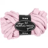 XL-Chunky-Garn aus Polyacryl/Wolle, L 15 m, Größe mega, Rosa, 300 g/ 1 Knäuel