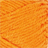 Fantasia Polyacryl Garn, L 80 m, Neonorange, 50 g/ 1 Knäuel