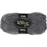 Fantasia Polyacryl Garn, L 80 M, Grau, 50 g/ 1 Knäuel