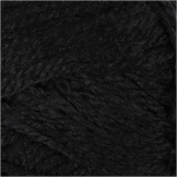 Fantasia Polyacryl Garn, L 80 M, Schwarz, 50 g/ 1 Knäuel