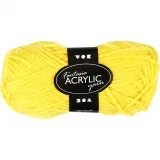 Fantasia Polyacryl Garn, L 80 m, Gelb, 50 g/ 1 Knäuel