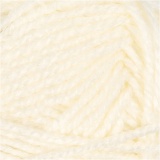 Fantasia Polyacryl Garn, L 80 m, Naturweiß, 50 g/ 1 Knäuel