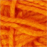 Fantasia Polyacryl-Wolle, L 35 m, Maxi, Neonorange, 50 g/ 1 Knäuel