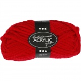 Fantasia Polyacryl-Wolle, L 35 M, Maxi, Rot, 50 g/ 1 Knäuel