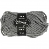 Fantasia Polyacryl-Wolle, L 35 M, Maxi, Grau, 50 g/ 1 Knäuel