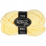 Fantasia Polyacryl-Wolle, L 35 M, Maxi, Hellgelb, 50 g/ 1 Knäuel