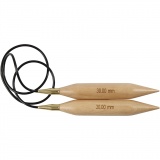 Rundstricknadel, L 150 cm, Größe 30 mm, 1 Stk