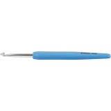 Häkelnadeln, 5, L 13,3 cm, Größe 5 mm, Blau, 1 Stk