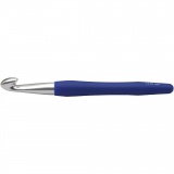 Häkelnadeln, 12, L 16 cm, Größe 12 mm, Blau, 1 Stk