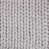 Baumwoll-Schlauchgarn, L 45 M, Grau, 100 g/ 1 Knäuel