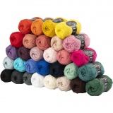 Baumwollgarn, 8/4, L 170 M, Sortierte Farben, 30x50 g/ 1 Pck
