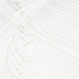 Baumwollgarn, 8/4, L 170 M, Weiß, 50 g/ 1 Knäuel