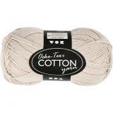 Baumwollgarn, 8/4, L 170 M, Beige, 50 g/ 1 Knäuel