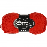 Baumwollgarn, 8/4, L 170 M, Rot, 50 g/ 1 Knäuel